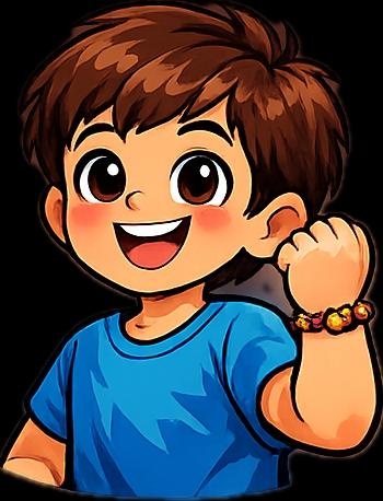 Brother showing bracelet
